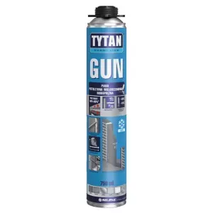 Piana pistoletowa poliuretanowa Gun Euro-Line wielosezonowa 750ml Tytan
