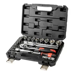 Zestaw kluczy nasadowych z grzechotką 1/2" CrV 26szt. PRO Fachmayer
