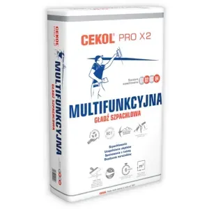 Gładź szpachlowa multifunkcyjna PRO X2 20kg Cekol