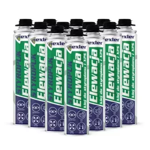 Pianoklej do styropianu Styropuk Elewacja 12szt. karton 750ml Nexler
