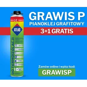 Pianoklej do termoizolacji Grawis P 850ml grafitowy Atlas