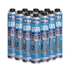 Piana pistoletowa poliuretanowa Gun Euro-Line wielosezonowa 750ml 12szt. karton Tytan
