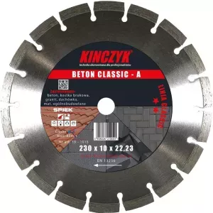 Tarcza diamentowa do betonu 230mm Beton Classic-A Kinczyk