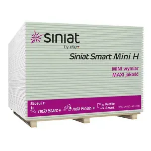 Płyta karton gips Smart Mini H 1200mm x 600mm x 12,5mm GKBI Siniat