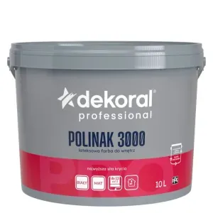 Farba wewnętrzna biała Polinak 3000 10l Dekoral Professional