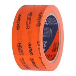 Taśma malarska Mocny Klej gruba 38mm x 50m pomarańczowa Blue Dolphin