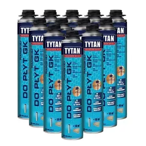Pianoklej do płyt gk pistoletowy 840ml karton 12szt. Tytan