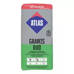 Klej do styropianu i zatapiania siatki Grawis Duo 25kg z włóknami Atlas