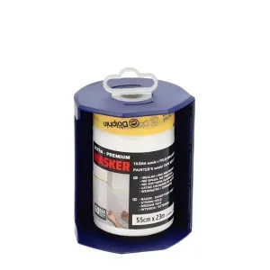 ZAMIENNIK - Masker Washi z folią malarską 55cm x 23m i dyspenser Blue Dolphin