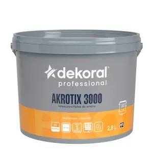 Farba wewnętrzna mieszalnikowa Akrotix 3000 Satyna baza LN 2,8l Dekoral Professional