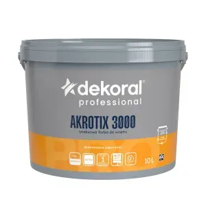 Farba wewnętrzna mieszalnikowa Akrotix 3000 Satyna baza LN 10l Dekoral Professional