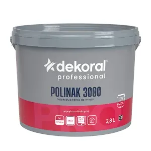 Farba wewnętrzna mieszalnikowa Polinak 3000 baza ZN mat 2,61l Dekoral Professional