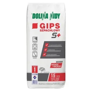 ZAMIENNIK - Gips szpachlowy S+ 15kg Dolina Nidy