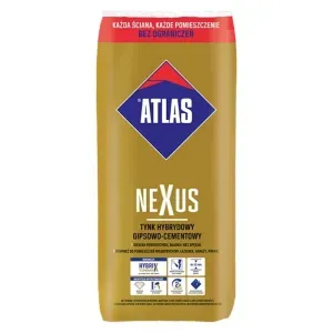 ZAMIENNIK - Tynk hybrydowy cementowo-gipsowy Nexus 22,5kg Atlas