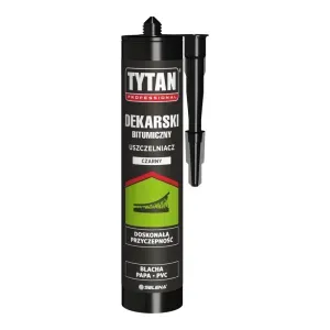 Uszczelniacz dekarski bitumiczny czarny 280ml Tytan