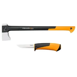 Siekiera rozłupująca X28 M + nóż uniwersalny 1075434 Fiskars