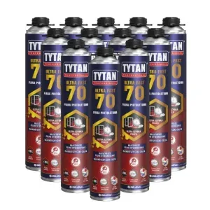 Piana pistoletowa Ultra Fast 70 870ml karton 12szt. Tytan