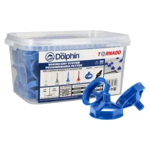 PRODUKTY UZUPEŁNIAJĄCE - Nakrętka do poziomowania płytek Tornado 100szt. Blue Dolphin 