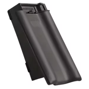 Dachówka ceramiczna szczytowa lewa angoba Rubin 9V antracyt Braas