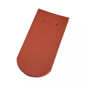 Dachówka ceramiczna Karpiówka czerwona angoba półokrągła