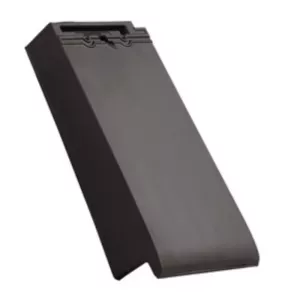 Dachówka ceramiczna szczytowa lewa angoba Turmalin antracyt Braas