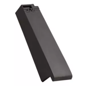 Dachówka ceramiczna szczytowa połówkowa lewa angoba Turmalin antracyt Braas