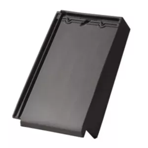 Dachówka ceramiczna szczytowa prawa angoba Turmalin antracyt Braas