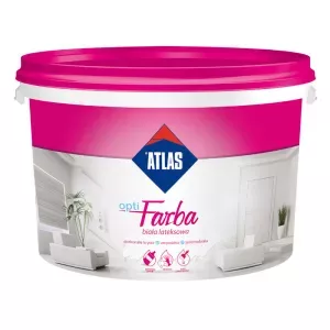Atlas Optifarba 10l biała farba lateksowa wewnętrzna