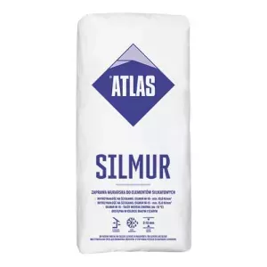 Atlas Silmur M-10 szary 25kg zaprawa murarska do elementów silikatowych